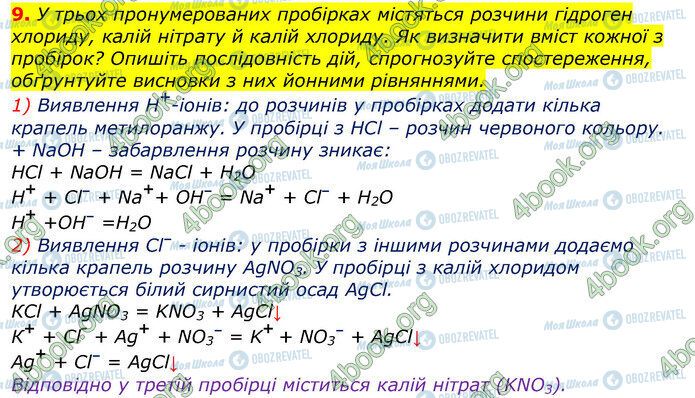 ГДЗ Химия 9 класс страница Стр.85 (9)